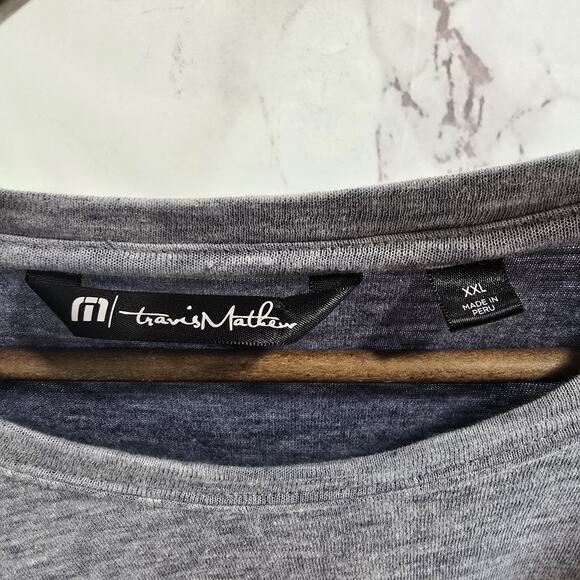 Travis Mathew Shirt Mens XXL Blue Long Sleeve Crew Neck Pullover - Picture 3 of 11